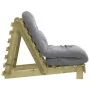 Futón sofá cama con colchón madera impregnada pino 70x206x11 cm de , Futones - Ref: Foro24-846755, Precio: 175,58 €, Descuent...
