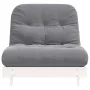 Futón sofá cama con colchón madera maciza blanco 90x206x11 cm de , Futones - Ref: Foro24-846762, Precio: 228,79 €, Descuento: %