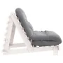 Futón sofá cama con colchón madera maciza blanco 90x206x11 cm de , Futones - Ref: Foro24-846762, Precio: 228,79 €, Descuento: %