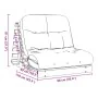 Futón sofá cama con colchón madera maciza blanco 90x206x11 cm de , Futones - Ref: Foro24-846762, Precio: 228,79 €, Descuento: %
