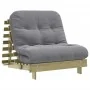 Futón sofá cama con colchón madera impregnada pino 80x206x11 cm de , Futones - Ref: Foro24-846760, Precio: 199,34 €, Descuent...