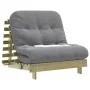 Futón sofá cama con colchón madera impregnada pino 80x206x11 cm de , Futones - Ref: Foro24-846760, Precio: 199,34 €, Descuent...