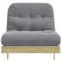 Futón sofá cama con colchón madera impregnada pino 80x206x11 cm de , Futones - Ref: Foro24-846760, Precio: 199,34 €, Descuent...