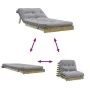 Futón sofá cama con colchón madera impregnada pino 80x206x11 cm de , Futones - Ref: Foro24-846760, Precio: 199,34 €, Descuent...