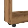 Carro de almacenaje estrecho 3 niveles madera roble artisian de , Carros de cocina y comedor - Ref: Foro24-855258, Precio: 57...
