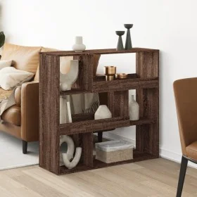 Separador de ambientes madera marrón roble 100x33x94,5 cm de , Librerías y estanterías - Ref: Foro24-3309480, Precio: 75,00 €...