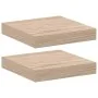 Estantes flotantes 2 uds madera de ingeniería 23x23,5x4 cm de , Estantes y estanterías - Ref: Foro24-4010680, Precio: 17,50 €...