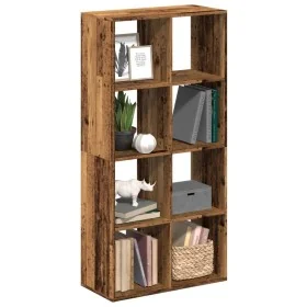 Librería divisor madera ingeniería envejecida 69,5x29x137,5 cm de , Librerías y estanterías - Ref: Foro24-858028, Precio: 70,...