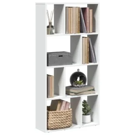 Estantería de madera de ingeniería blanca 60x20x120 cm by , Bookcases and shelves - Ref: Foro24-858147, Price: 62,75 €, Disco...