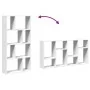 Estantería de madera de ingeniería blanca 60x20x120 cm de , Librerías y estanterías - Ref: Foro24-858147, Precio: 62,75 €, De...