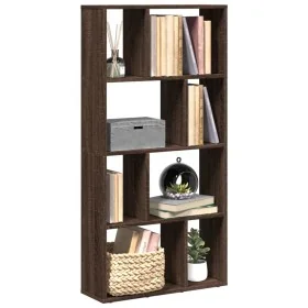 Estantería de madera de ingeniería marrón roble 60x20x120 cm de , Librerías y estanterías - Ref: Foro24-858153, Precio: 72,32...