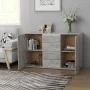 Aparador de madera contrachapada gris hormigón 120x35,5x75 cm de , Aparadores - Ref: Foro24-801332, Precio: 178,89 €, Descuen...