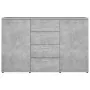 Aparador de madera contrachapada gris hormigón 120x35,5x75 cm de , Aparadores - Ref: Foro24-801332, Precio: 178,89 €, Descuen...