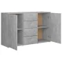 Aparador de madera contrachapada gris hormigón 120x35,5x75 cm de , Aparadores - Ref: Foro24-801332, Precio: 178,89 €, Descuen...