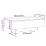 Mesa de centro madera ingeniería roble artisan 100x49,5x31 cm de , Mesas de centro - Ref: Foro24-856405, Precio: 86,48 €, Des...