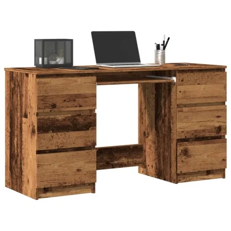 Escritorio madera de ingeniería envejecida 140x50x77 cm de , Escritorios - Ref: Foro24-855960, Precio: 195,20 €, Descuento: %