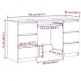 Escritorio madera de ingeniería envejecida 140x50x77 cm de , Escritorios - Ref: Foro24-855960, Precio: 195,20 €, Descuento: %