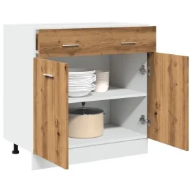 Armario inferior cajón “Lyon” madera roble artisan de , Armarios de cocina - Ref: Foro24-856093, Precio: 108,55 €, Descuento: %