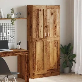Aparador madera ingeniería madera envejecida 82,5x30,5x185 cm de , Librerías y estanterías - Ref: Foro24-3318716, Precio: 175...