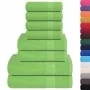 Juego de toallas 8 piezas 100% algodón verde 360 gsm de , Toallas de baño y manoplas - Ref: Foro24-137069, Precio: 38,53 €, D...