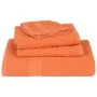 Juego de toallas 6 piezas 100% algodón naranja 360 gsm de , Toallas de baño y manoplas - Ref: Foro24-137088, Precio: 37,36 €,...