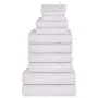 Juego de toallas 12 piezas 100% algodón blanco 360 gsm de , Toallas de baño y manoplas - Ref: Foro24-137095, Precio: 49,56 €,...