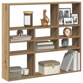 Estante de pared madera ingeniería roble artisian 90x16x78 cm de , Estantes y estanterías - Ref: Foro24-856070, Precio: 55,43...