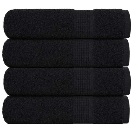 Toallas de ducha 4 uds 100% algodón negro 70x140 cm 360 gsm de , Toallas - Ref: Foro24-136954, Precio: 35,34 €, Descuento: %