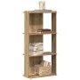 Librería 3niveles madera ingeniería roble artesanal 60x30x120cm de , Librerías y estanterías - Ref: Foro24-860273, Precio: 62...