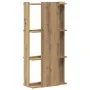 Librería 3niveles madera ingeniería roble artesanal 60x30x120cm de , Librerías y estanterías - Ref: Foro24-860273, Precio: 62...
