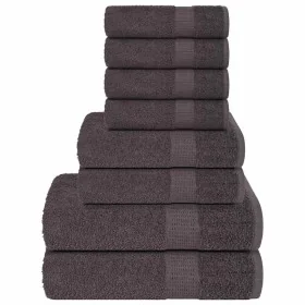 Juego de toallas 8 piezas 100% algodón antracita 360 gsm de , Toallas de baño y manoplas - Ref: Foro24-137062, Precio: 32,80 ...