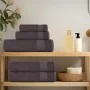 Juego de toallas 8 piezas 100% algodón antracita 360 gsm de , Toallas de baño y manoplas - Ref: Foro24-137062, Precio: 32,80 ...