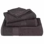 Juego de toallas 8 piezas 100% algodón antracita 360 gsm de , Toallas de baño y manoplas - Ref: Foro24-137062, Precio: 32,80 ...