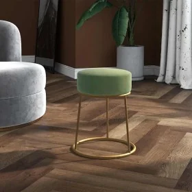 Hocker redondo verde mostaza terciopelo by , Folding stools and chairs - Ref: Foro24-340262, Price: 43,68 €, Discount: %