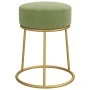 Hocker redondo verde mostaza terciopelo by , Folding stools and chairs - Ref: Foro24-340262, Price: 43,68 €, Discount: %