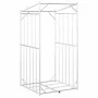 Leñero cubierta lluvia 100x100x200 cm acero galvanizado de , Bolsas y soportes de leña - Ref: Foro24-4104951, Precio: 104,52 ...