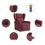 Sillón de masaje reclinable eléctrico tela rojo tinto by , Armchairs - Ref: Foro24-3303367, Price: 259,69 €, Discount: %
