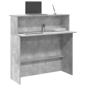 Mostrador de recepción gris hormigón 100x50x103,5 cm von , Schreibtische - Ref: Foro24-859027, Preis: 114,21 €, Rabatt: %