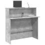 Mostrador de recepción gris hormigón 100x50x103,5 cm von , Schreibtische - Ref: Foro24-859027, Preis: 114,21 €, Rabatt: %