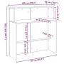 Mostrador de recepción gris hormigón 100x50x103,5 cm von , Schreibtische - Ref: Foro24-859027, Preis: 114,21 €, Rabatt: %