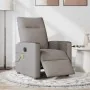 Sillón reclinable de masaje eléctrico tela gris taupe de , Sillones - Ref: Foro24-3324050, Precio: 269,64 €, Descuento: %