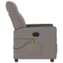 Sillón reclinable de masaje eléctrico tela gris taupe de , Sillones - Ref: Foro24-3324050, Precio: 269,64 €, Descuento: %