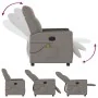 Sillón reclinable de masaje eléctrico tela gris taupe de , Sillones - Ref: Foro24-3324050, Precio: 269,64 €, Descuento: %