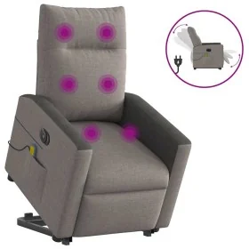 Sillón de masaje eléctrico reclinable elevable tela taupé de , Sillones - Ref: Foro24-3324078, Precio: 354,22 €, Descuento: %