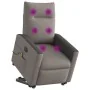 Sillón de masaje eléctrico reclinable elevable tela taupé de , Sillones - Ref: Foro24-3324078, Precio: 354,22 €, Descuento: %