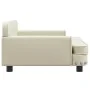 Sofá para niños de cuero sintético crema 90x53x30 cm de , Mobiliario para bebés y niños pequeños - Ref: Foro24-3196288, Preci...
