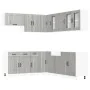 Mueble cocina Kalmar sonoma gris 11 pzas madera contrachapada by , Kitchen cabinets - Ref: Foro24-3314917, Price: 742,86 €, D...