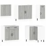 Mueble cocina Kalmar sonoma gris 11 pzas madera contrachapada by , Kitchen cabinets - Ref: Foro24-3314917, Price: 742,86 €, D...