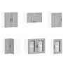 Mueble cocina Kalmar sonoma gris 11 pzas madera contrachapada by , Kitchen cabinets - Ref: Foro24-3314917, Price: 742,86 €, D...