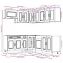 Mueble cocina Kalmar sonoma gris 11 pzas madera contrachapada by , Kitchen cabinets - Ref: Foro24-3314917, Price: 742,86 €, D...
